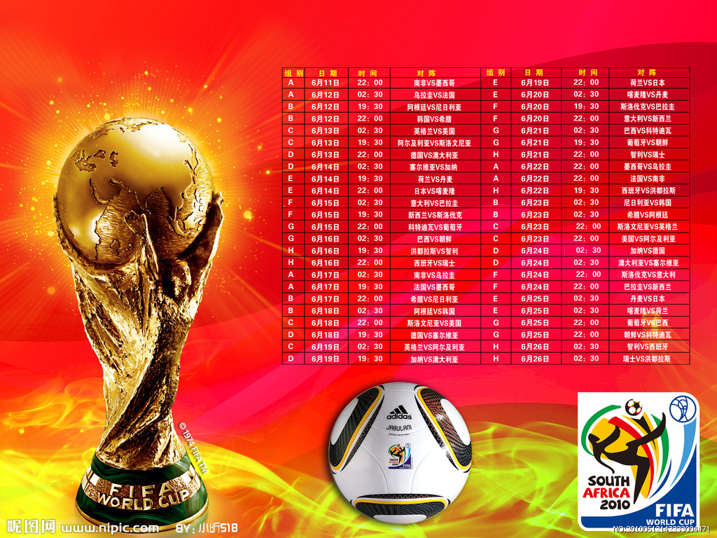 世界杯FIFA买球软件世界杯赛程一图(图1)
